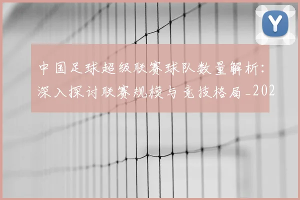 中国足球超级联赛球队数量解析:深入探讨联赛规模与竞技格局_20260610190321